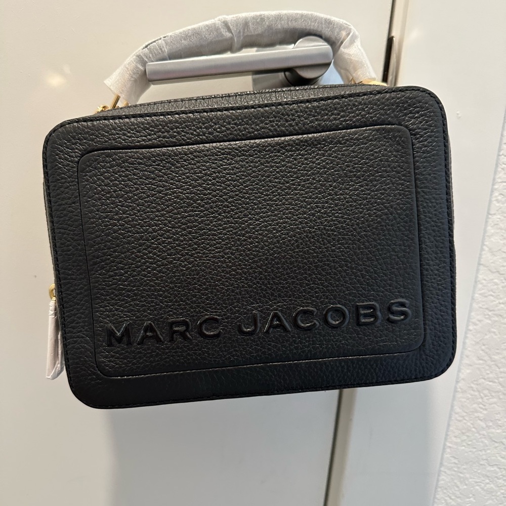NWT Marc Jacobs The Box 23 Crossbody Handbag Black Leather H137L01FA21-001